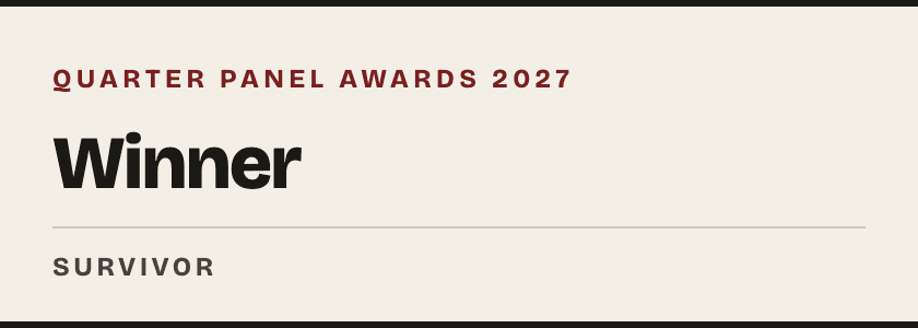Quarter Panel Awards 2027 — Winner — Survivor, light
